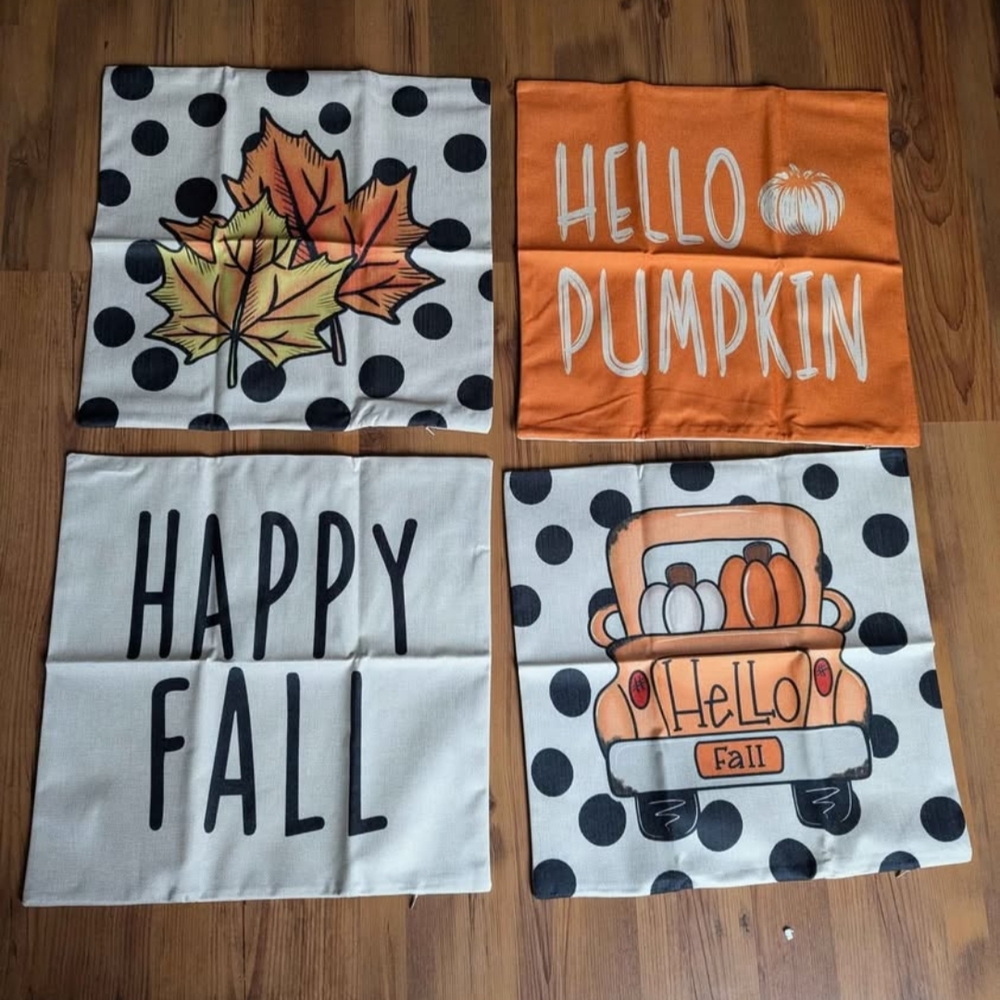 Brand New Fall Themed Decorative Pillow Covers